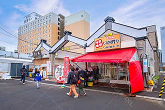 Hakodate Morning Market in Hakodate, Hokkaido, Japan