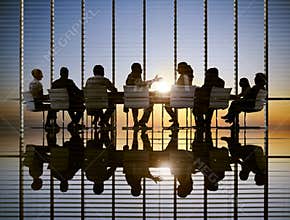 Business Meeting Sun Professional Strategy Concepts