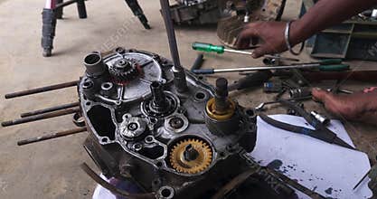 Motorcycle Clutch Assembly Engine Repair