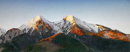 Mountains Scenic Landscape Sunrise Autumn