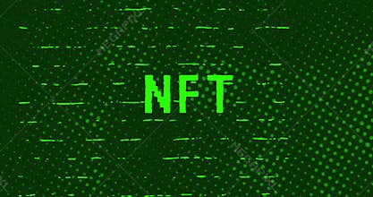 Nft - Green Glitch Effect