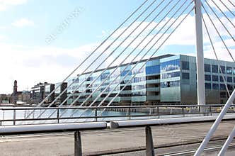 MalmÃ¶ University and University Bridge, Sweden