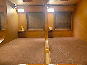Bunk beds on a Japanese sleeper train