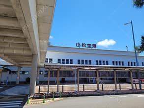 Bus stop at Komatsu airport
