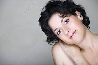 Natural woman in mid 30s