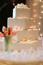 Wedding Cake - Square Shaped