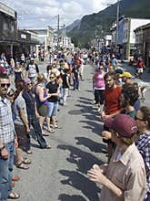 Skagway Alaska Egg Toss 4th of July