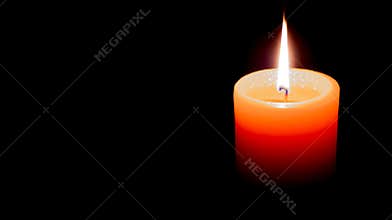 Candle light in the dark