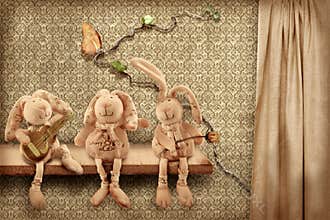 Rabbits trio