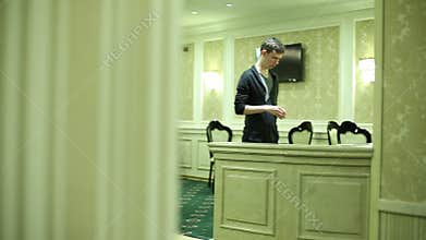 Magician doing tricks with a ring