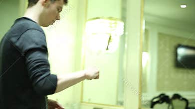 Magician doing tricks with a ring