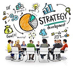 Strategy Development Goal Marketing Planning Concept
