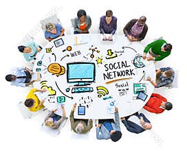 Social Network Social Media People Meeting Communication Concept