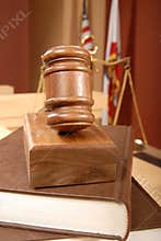 Legal books in court