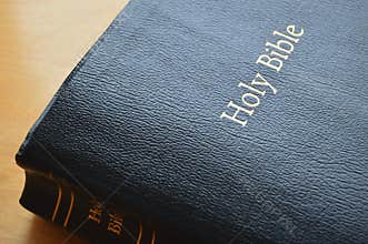 Black Leather Holy Bible