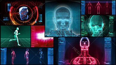 Bionic 3D Medical Science Montage (4K Loop)