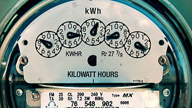 Electricity Meter (Time-lapse 4K) Electrical