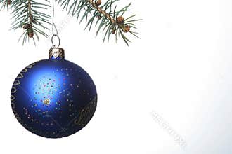 Blue Christmas Ball