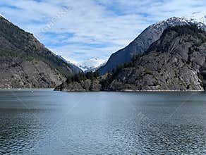 Glacier carved mountains in Endicott Arm