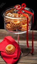 Small cakes in a glass