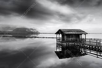 Low Clouds Over the Lagoon