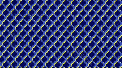 Abstract Blue and Yellow Geometric Pattern Loop Background