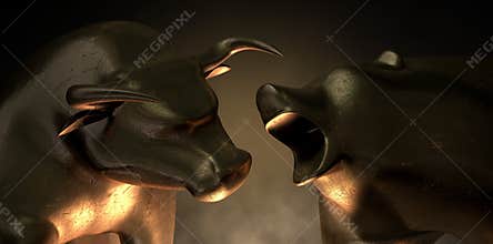 Bull And Bear Market Statues