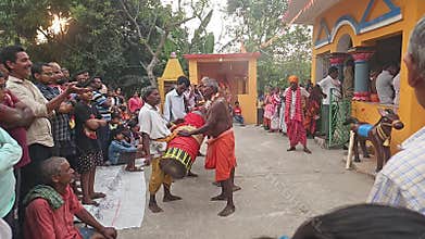 Kalisi Ritual Dance During Pana Sankranti Festival Odisha, Traditional Tribal Performance with Crowd