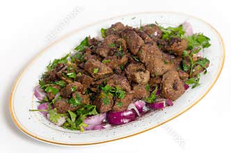 Albanian liver serving plate