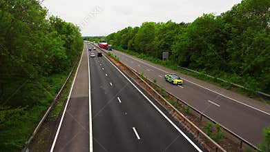 16-05-2026 Coventry, Uk. Heavy Haulage Convoy Moving Oversize Load on Highway