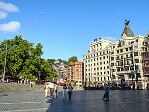Plaza del teatro Arriaga in Bilbao