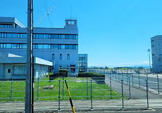 The ramp and runway of Nagoya airport