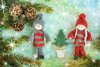 Christmas celebration on stars