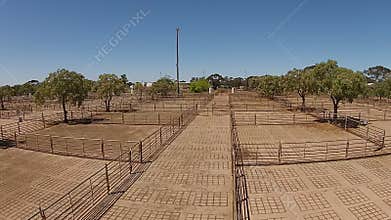 Livestock Auction Yards Aerial View
