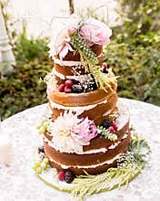 Naked wedding cake