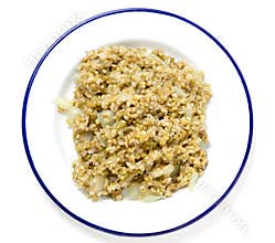 Cooked freekeh seen from above