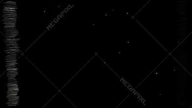 Hand-drawing worn image corners on a black background.
