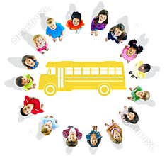 Group of Children and School Concepts