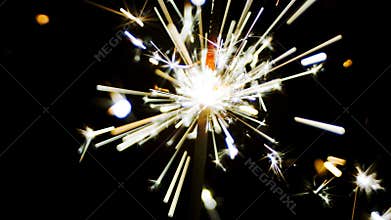Fireworks sparks of sparklers