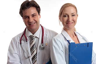 Happy medical staff