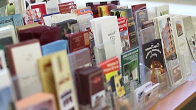 Rack Focus over Travel Brochures