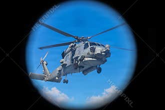 . Navy MH-60R Sea Hawk helicopter from the 'Easyriders