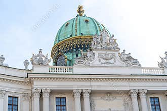 Renaissance Arcaded Inner Courtyard of Stallburg Hofburg Palace Building Complex in Vienna Austria