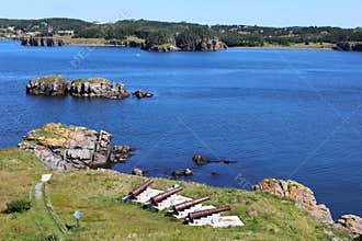 Cannons at Fort Point, Trinity, Newfoundland