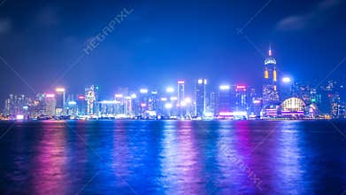 Hong Kong City In Mist