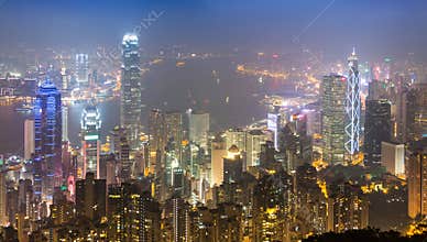 The Peak Hong Kong City In Mist