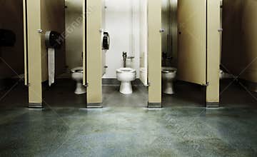 One clean bathroom stall