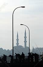 Fishermen in Istanbul