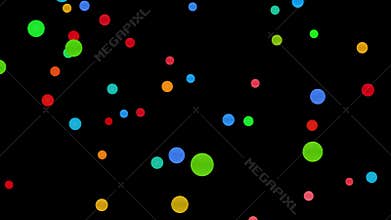 Colorful circles abstract background - 4k 30fps loop