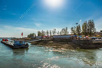 The Yalu River -- China DPRK border